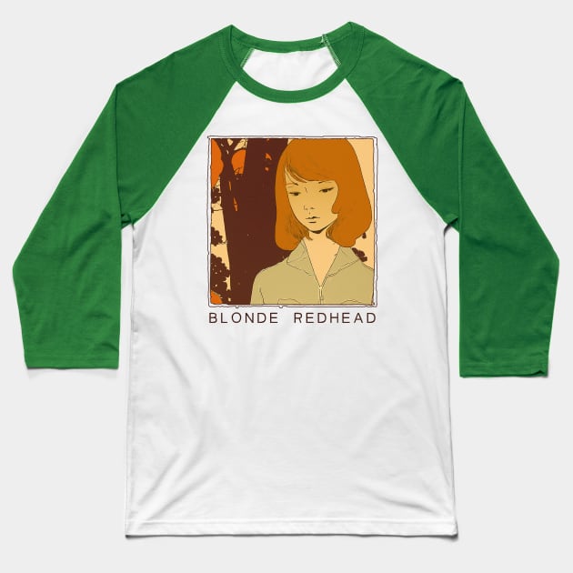 Blonde Redhead - - - Original Fan Design Artwork Baseball T-Shirt by unknown_pleasures